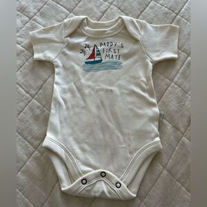 Finn + Emma "Daddy’s First Mate" Bodysuit - 0-3M, New With Tags!